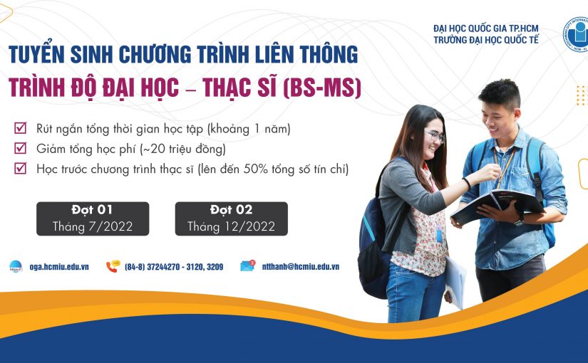 Thông báo tuyển sinh Chương trình liên thông Đại học – Thạc sĩ (BS-MS)